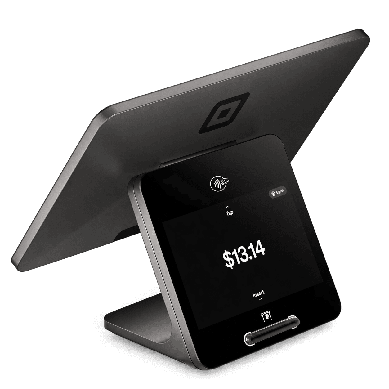 Square Register with its customer-facing payment display